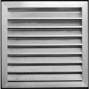 HVAC Premium 24"W x 24"H Aluminum Exterior Gable Louver Vent for Walls & Crawlspace - Weather-Resistant Air Grille with Screen Mesh - [Outer Dimensions 25.75"W x 25.75"H]