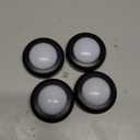 HOLKPOILOT Puck Lights with Remote Control, LED Under Cabinet Lighting, Battery Operated, Closet Dimmable Stick On (4 Pack)