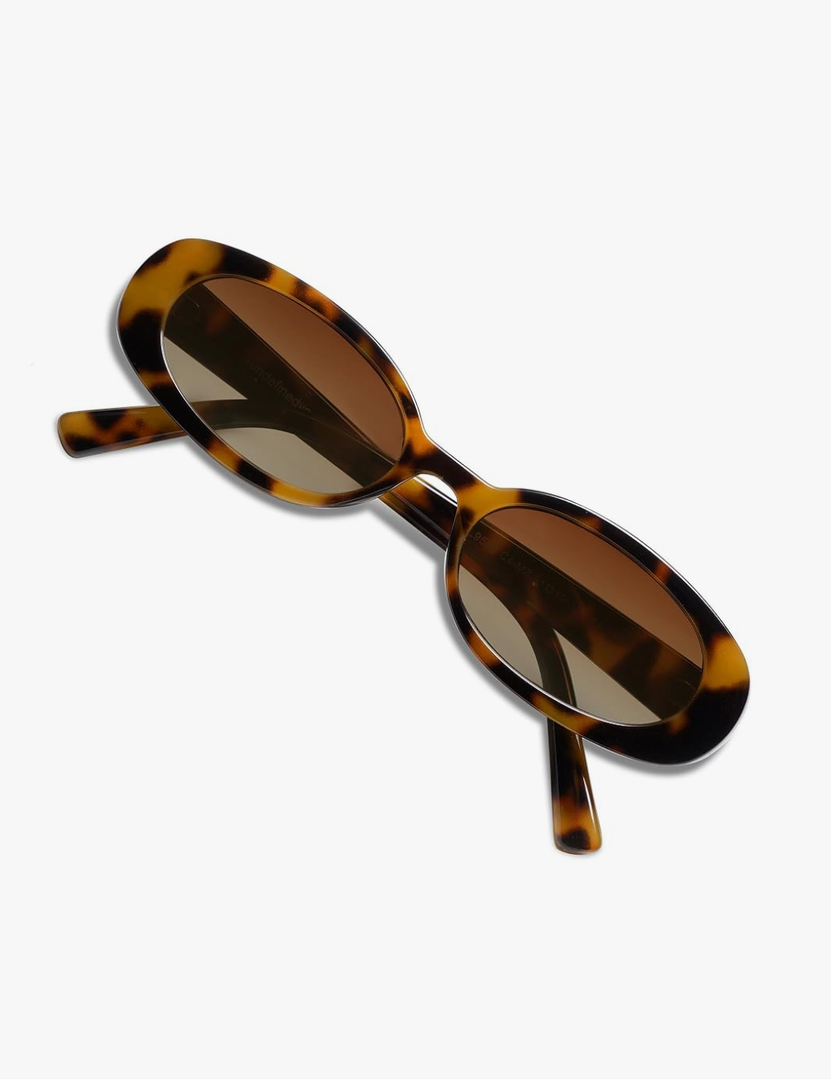 VANLINKER Polarized Retro Oval Sunglasses for Women and Men Small 90s Style VL9580