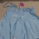 Avidlove Sexy Maid Lingerie for Women Halloween Costume French Maid Outfit Lingeries Sets(Light Blue, L)