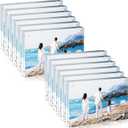 Handepo 12 Pcs Acrylic Picture Frame Bulk Clear Acrylic Photo Frame Magnetic Desktop Display Double Sided 20 mm Thickness Freestanding for Bedroom Living Room Home Office(4 x 6)