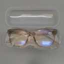 Oversized Square Blue Light Blocking Glasses for Women Men, Anti-Fatigue Computer Monitor Gaming Glasses Reduce Eye Strain (Brown)