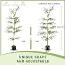 LYERSE Black Olive Tree Artificial- 6ft Faux Black Olive Tree with Natural Trunk and Realistic Leaves - Artificial Shady Lady Tree for Modern Home Office House Living Room Decor