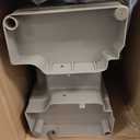 Safco Step On Plastic Can with Foot Pedal, 23 Gallon Garbage Can for Kitchen, Indoor or Outdoor Use, Hands Free, Tan