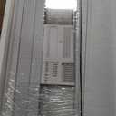 DIYHD 72X96in Frosted Glass PVC Folding Accordion Door, Space-Saving