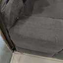 Manual Recliner Chair with Heating & Massage,Ergonomic Overstuffed Breathable Fabric Reclining Chair with Side Pockets,Q235 Steel Frame Lazy Boy Recliner Single Sofa for Living Room Bedroom (Brown)