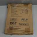 Pyle Portable Dual Laptop Stand - Standing Table with Adjustable Height, Ergonomic Design & Anti-Slip Prongs for DJ Mixer, Sound Equipment, Workstation, Gaming & Home Use - PLPTS38, Black