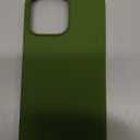 ORNARTO Compatible with iPhone 15 Pro Max Case 6.7", Slim Liquid Silicone 3 Layers Soft Gel Rubber Shockproof Protective Phone Case with Anti-Scratch Microfiber Lining-Cedar Green