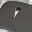 Memory Foam Seat Chair Cushion for Relieves Back Sciatica Pain Tailbone Pain Coccyx Degenerating Disc Orthopedic Osteoarthritis Prostate Cushion Low Back Pain Cushion Hip Shaping (Dark Gray)