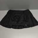 Y2K Skirt Pleated Low Rise Mini Skirt Sexy Preppy Coquette Micro Skirts Rave Skirts for Women (Medium, Black)