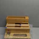 Calmbee 9 IN 1 Storage Bag Organizer for Kitchen Drawer, Bamboo Foil and Plastic Wrap with Cutter, Organizers Compatible Gallon, Quart, Sandwich Snack Size