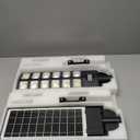 Solar Street Lights Outdoor Waterproof, IP66 15000LM 6500K Solar Flood Lights Dusk to Dawn Wide Angle Motion Sensor and Remote,Upgrade Fixing Rod (2 Pack)