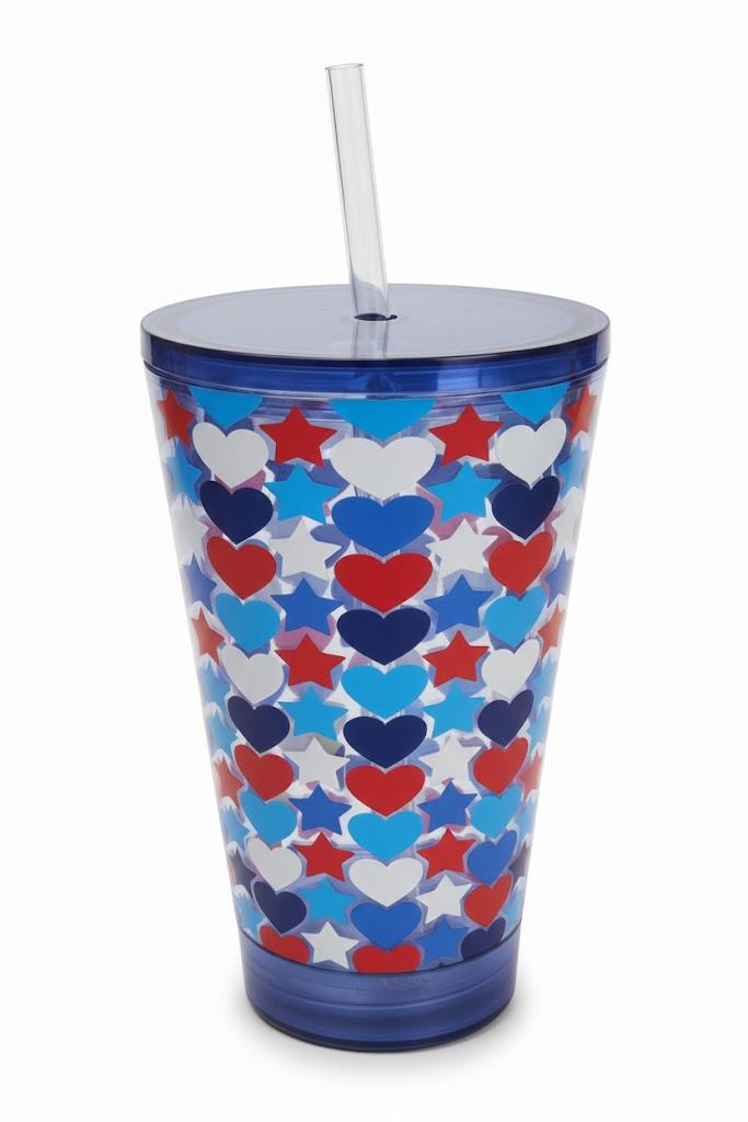 LUUM GLO&GO LED 18OZ TUMBLER HEART