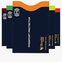 RFID Blocking Passport Sleeves (5-PCS) – Color-Coded Travel Organizers for Identity Theft Prevention – Navy Blue Passport Protector Sleeves for Men & Women