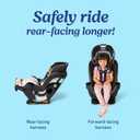 Graco Extend2Fit Convertible Car Seat, Rear and Forward Facing Car Seat with Adjustable Extension Panel for Extra Legroom, Great Gift for Baby Shower or Baby Registry, Gotham, Manufactured Date: 02/06/2026