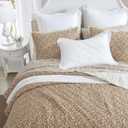 Laura Ashley - Queen Quilt Set, Lightweight Cotton Bedding with Matching Shams, Vintage Floral Inspired Home Decor with Solid Reverse (Loveston Burnt Orange, Queen)
