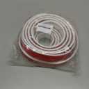 20FT x 1.6IN Peel and Stick Wall Molding Trim, TPE Rubber Flexible Chair Rail for Mirror Frames, Doors & Home Decor - Matte White 