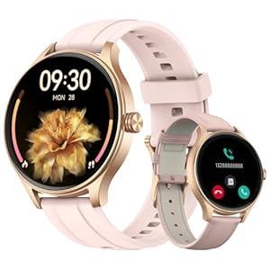 Fitpolo Smart Watch for Men Women, 1.27 HD Touchscreen, Bluetooth Call & Answer, IP68 Waterproof, 105+ Sports Modes, Fitness Tracker with Heart Rate/SpO2/Sleep Monitor, Smartwatch Gift for Husband