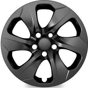 4-Pack Hubcaps Compatible with Toyota RAV4 2019 2020 2021 2022 2023 2024, 17 inch 17" Steel Wheel, Wheel Covers Skins, Snap On Tire Cover Replacement (Black Color)