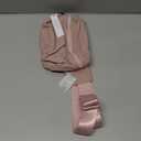 ODODOS Unisex Mini Belt Bag with Adjustable Strap Small Fanny Pack for Workout Running Traveling Hiking, Misty Rose