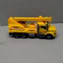 Crane Truck Toy for Kids Ages 3-7, Kids Toys Friction Powered Construction Vehicle with Extendable Arm, Rotating Crane, Lights and Sounds Birthday Gifts for Boys Girls