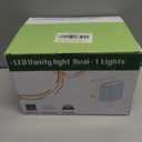 URSOLA Wall Sconce LED Wall Lamp with Oval Linear Sleek Lampshade 110 Volt Hardwired Wall Light 4000K Sconces Wall Lighting (Gold)