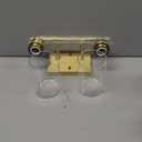 2-Lights Gold Bathroom Light Fixture, Brushed Brass Vanity Light with Clear Glass Shade, Modern Bath Wall Lights for Living Room, Hallway, Bedroom