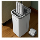 JOYMOOP Mop and Bucket with Wringer Set, Hands Free Flat Floor Mop and Bucket, with 3 Washable Microfiber Pads, Wet and Dry Use, Floor Cleaning System