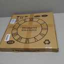 LEIKE Large Modern Wall Clocks,18" Gold Metal,Rustic,Round,Silent Non Ticking,Battery Operated Roman Numerals Clock for Living Room/Bedroom/Kitchen Wall Decor-(Gold, 47cm), 19 Inch