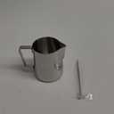 Milk Frothing Pitchers-12oz/350ML Stainless Steel Steaming Pitchers, Scale Coffee/Milk/Cappuccino/Latte Art Barista Steam Pitchers, Milk Jug Cup with Decorating Pen-Silver