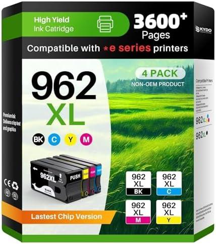 Skydo 962XL Ink Cartridge Combo Pack Compatible for 962 Ink Cartridges Work with Officejet Pro 9015e 9015 9010 9018e 9025e 9012e 9018 9025 9020 9012 Printers