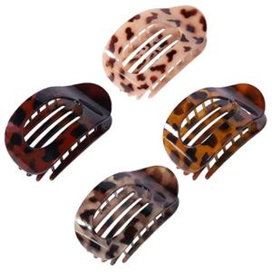 4 Pack Flat Hair Claw Clips for Women Nonslip French Hair Clips for Thick, Thin, Long, or Short Hair Matte Neutral Colors Comfortable & Strong Hold for Daily Wear, Weddings