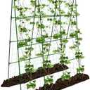 PHENEAHILL Large A-Frame Garden Trellis for Tomatoes, Cucumbers & Heavy Climbing Plants - Rust-Resistant, Heavy-Duty Steel, Perfect for Outdoor Gardens & Vertical Gardening(47" W x 63" H)