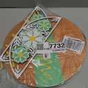 3D Spring Welcome Sign for Front Door, 11.8" Wooden Spring Floral Door Hanger, Outdoor Indoor Flower Wreath Wall Hanging House Decor, Green Yellow March Seasonal Front Porch Home Decorations