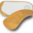 Pedag Holiday Sheepskin Insoles Steppers Insoles 3/4 Length Orthotic Shoe Inserts for Women and Men with Arch Support Metatarsal Pad Heel Cushion for Low Profile Dress Shoes, US Women 9 / EU 39 Men 6