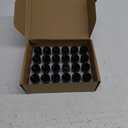GAsupply Black Lug Nuts 14X1.5, Close End Bulge Acorn Lug Nuts 3/4 inch Hex 1.9inch Tall Conical Seat (24 Pack)