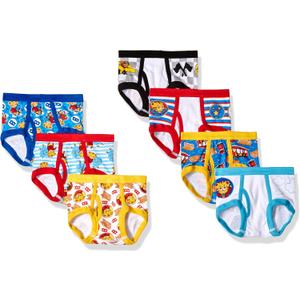 Daniel Tiger Boys' Toddler 7-Pack 100% Combed Cotton Brief Underwear Sizes 2/3t and 4t