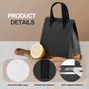 SAMORADREA 120 Pack Insulated Take Out Bags Bulk Thermal Insulation Take Away Bags for Cold/Hot Food for Travel Pizza Coffee Milk Catering Restaurant Picnic