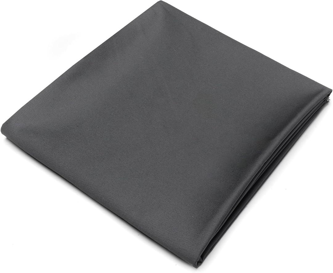 Pico Textiles 1 Yard Charcoal Gray Poly Cotton Twill Fabric - 65% Polyester 35% Cotton - 60" Wide - Sold by The Yard - for Pants, Jackets, Skirts, Upholstery, and Work Uniforms
