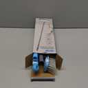 Floor Scrubber with Long Handle, 2 in 1 Scrubbing Brush Stiff Bristle Shower Cleaning Brush for Bathroom, Kitchen, Tub, Carpet, Grout, Tile(Blue)