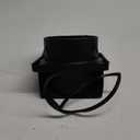 6 Inch Black Dryer Vent Cover Outside Stainless Steel Wall Vent with Removable Cover and Bird Screen Mesh RAL9011