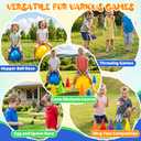 31PCS 3 in 1 Carnival Outdoor Games Combo Set for Kids, Soft Plastic Cones Bean Bags Ring Toss Games, Kid’s Gift for Birthday Party Outdoor Games Supplies, Throwing Backyard Lawn Family Toys