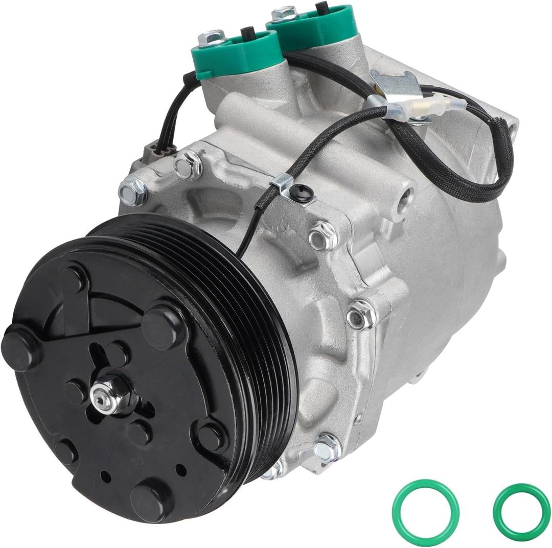 TadaMark A/C Air Conditioner Compressor With Clutch Fit for Honda Civic 1.7L 2002 2003 2004 2005 02 03 04 05 Replace for 0610061 6511266 2004914AM 77613 78613