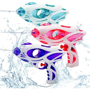 3 Pack Water Guns for Kids and Adults, 200cc/20ft Squirt Guns with Trigger Squirt Guns for Boys Girls, Long Range Super Water Blaster Soaker Water Pistol Summer Toys for Swimming Pool BeachStyle 2