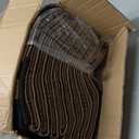 SAND MINE Reversible Mats, Plastic Straw Rug, Modern Area Rug, Large Floor Mat and Rug for Outdoors, RV, Patio, Backyard, Deck, Picnic, Beach, Trailer, Camping (9' x 18', Brown & Black)