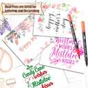 Coloring Markers Pen, Dual Brush Tip Marker for Adult Coloring, 34 Color Calligraphy Brush Fine Tip Pen for Beginner Journal Planner, Drawing, Doodle