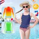 Century Star Girls UPF 50+ 2 Piece Tankini Swimsuit (Blue)