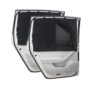 Car Window Shades, 1 PC Magnetic Double Layer Auto Sun Shade for Side Windows Privacy Full Covers/Half Shade Options Back Car Window Curtains for Baby Protection