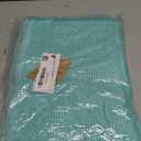 Homaxy Premium Kitchen Towels(18x 28, 6 Pack), Large Cotton Kitchen Hand Towels, Flat and Terry Dish Towels, 380 GSM Highly Absorbent Tea Towel Set with Hanging Loop, Teal