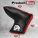 Blade Putter Cover, Spark Me Funny Putter Headcover Embroidery Black/Red